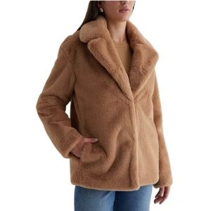 EXPRESS Faux Fur Coat | Color Pecan | Brand New With Tags Size XS